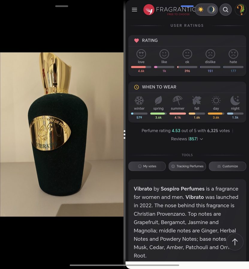 Sospiro Perfumes Vibrato